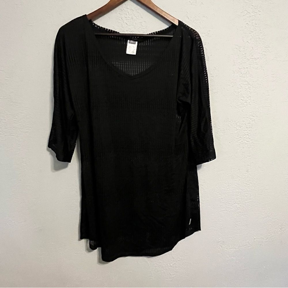 O'Neill Black Mesh Swimsuit Coverup Dress - Picture 2 of 6